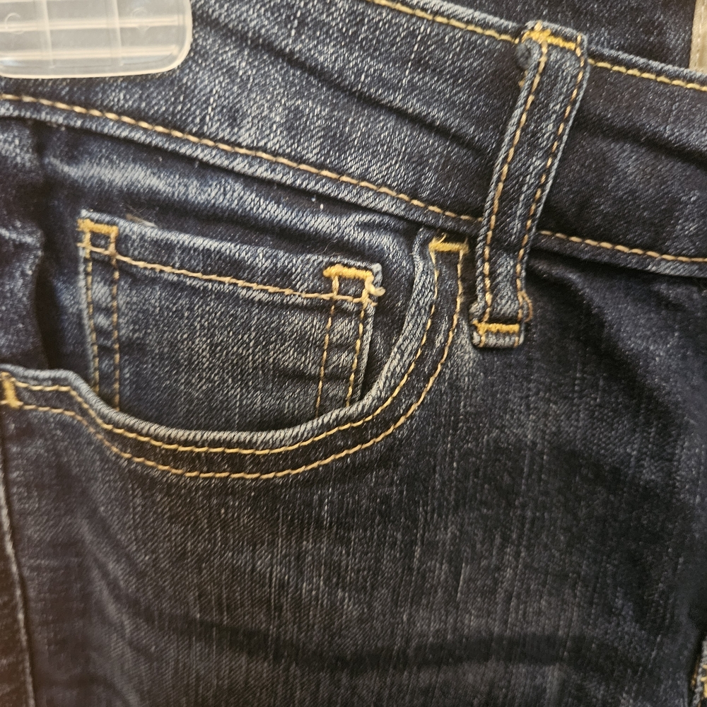 Hollister Women's Dark Blue Skinny Jeans - Picture 5 of 8